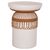 ΤΡΑΠΕΖΙ ΤΡΑΠΕΖΑΡΙΑΣ PRILEP HM18159.02 FIBER CEMENT ΛΕΥΚΟ & RATTAN--Φ60x76,5Υεκ - ΤΡΑΠΕΖΙΑ ΚΟΥΖΙΝΑΣ στο Milonadakis.gr