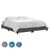 ΥΠΟΣΤΡΩΜΑ/ΚΡΕΒΑΤΙ KING-SIZE SIGGY HM21218 ΓΚΡΙ ΥΦΑΣΜΑ--ΓΙΑ 180x200εκ. - ΚΡΕΒΑΤΙΑ στο Milonadakis.gr