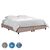 ΥΠΟΣΤΡΩΜΑ/ΚΡΕΒΑΤΙ KING-SIZE SIGGY HM21218.01 ΜΠΕΖ ΥΦΑΣΜΑ--ΓΙΑ 180x200εκ. - ΚΡΕΒΑΤΙΑ στο Milonadakis.gr