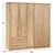 ΝΤΟΥΛΑΠΑ 5ΦΥΛΛΗ CAESAR HM21234.02 ΜΕΛΑΜΙΝΗ ΧΡΩΜΑ SONAMA 150x42.5x181Υεκ - ΝΤΟΥΛΑΠΕΣ στο Milonadakis.gr