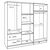 ΝΤΟΥΛΑΠΑ 6ΦΥΛΛΗ BLAKELY HM21235.02 ΜΕΛΑΜΙΝΗ ΧΡΩΜΑ SONAMA 201x43x181Υεκ - ΝΤΟΥΛΑΠΕΣ στο Milonadakis.gr