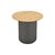 Βοηθητικό τραπέζι Dovel pakoworld mdf σε sonoma -μαύρη απόχρωση Φ50x45εκ - ΤΡΑΠΕΖΙΑ ΚΟΥΖΙΝΑΣ στο Milonadakis.gr
