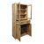 Βιτρίνα-ντουλάπα Nisso pakoworld σε oak απόχρωση 80x40x183.5εκ - ΒΙΤΡΙΝΕΣ στο Milonadakis.gr