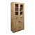 Βιτρίνα-ντουλάπα Nisso pakoworld σε oak απόχρωση 80x40x183.5εκ - ΒΙΤΡΙΝΕΣ στο Milonadakis.gr