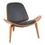 Πολυθρόνα Vilma pakoworld PU μαύρο- plywood καρυδί 90x76.5x74.5εκ - ΚΑΡΕΚΛΕΣ ΓΡΑΦΕΙΟΥ στο Milonadakis.gr