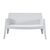 ΚΑΝΑΠΕΣ 2-ΘΕΣΙΟΣ ΠΟΛΥΠΡΟΠΥΛΕΝΙΟΥ SLEEK HM6366.01 ΧΡΩΜΑ ΛΕΥΚΟ 118x48,5x73Υεκ. - ΚΑΝΑΠΕΔΕΣ στο Milonadakis.gr