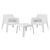 ΣΕΤ LOUNGE 3ΤΜΧ SLEEK HM21274.01 ΛΕΥΚΟ ΠΟΛΥΠΡΟΠΥΛΕΝΙΟ - ΣΕΤ ΣΑΛΟΝΙΑ στο Milonadakis.gr