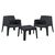 ΣΕΤ LOUNGE 3ΤΜΧ SLEEK HM21274.02 ΜΑΥΡΟ ΠΟΛΥΠΡΟΠΥΛΕΝΙΟ - ΣΕΤ ΣΑΛΟΝΙΑ στο Milonadakis.gr