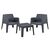 ΣΕΤ LOUNGE 3ΤΜΧ SLEEK HM21274.10 ΓΚΡΙ ΠΟΛΥΠΡΟΠΥΛΕΝΙΟ - ΣΕΤ ΣΑΛΟΝΙΑ στο Milonadakis.gr