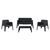 ΣΕΤ LOUNGE 4ΤΜΧ SLEEK HM21275.02 ΜΑΥΡΟ ΠΟΛΥΠΡΟΠΥΛΕΝΙΟ - ΣΕΤ ΣΑΛΟΝΙΑ στο Milonadakis.gr