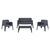 ΣΕΤ LOUNGE 4ΤΜΧ SLEEK HM21275.10 ΓΚΡΙ ΠΟΛΥΠΡΟΠΥΛΕΝΙΟ - ΣΕΤ ΣΑΛΟΝΙΑ στο Milonadakis.gr