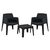 ΣΕΤ LOUNGE ΠΟΛΥΠΡΟΠΥΛΕΝΙΟΥ SLEEK HM21267.02 ΤΡΑΠΕΖΑΚΙ & 2 ΠΟΛΥΘΡΟΝΕΣ-ΜΑΥΡΟ - ΣΕΤ ΣΑΛΟΝΙΑ στο Milonadakis.gr