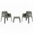 ΣΕΤ LOUNGE ΠΟΛΥΠΡΟΠΥΛΕΝΙΟΥ SLEEK HM21267.05 ΤΡΑΠΕΖΑΚΙ & 2 ΠΟΛΥΘΡΟΝΕΣ-DARK OLIVE GREEN - ΣΕΤ ΣΑΛΟΝΙΑ στο Milonadakis.gr