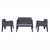 ΣΕΤ ΣΑΛΟΝΙ ΕΞ.ΧΩΡΟΥ 4ΤΜΧ SLEEK HM21268.10 ΓΚΡΙ ΠΟΛΥΠΡΟΠΥΛΕΝΙΟ - ΣΕΤ ΣΑΛΟΝΙΑ στο Milonadakis.gr