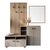 Έπιπλο εισόδου Ebro pakoworld σε oak-cappuccino απόχρωση 150.3x41.2x204.7εκ - ΕΠΙΠΛΑ ΕΙΣΟΔΟΥ στο Milonadakis.gr