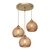 Φωτιστικό οροφής τρίφωτο PWL-1121 pakoworld Ε27 μπεζ-χρυσό Φ40x80εκ - ΦΩΤΙΣΤΙΚΑ ΟΡΟΦΗΣ στο Milonadakis.gr