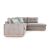 Γωνιακός καναπές αριστερή γωνία Boston pakoworld ύφασμα elephant-ciel 280x225x90εκ - ΚΑΝΑΠΕΔΕΣ-ΣΑΛΟΝΙΑ στο Milonadakis.gr