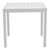 Τραπέζι Kliton pakoworld αλουμινίου λευκό 80x80x74εκ - ΤΡΑΠΕΖΙΑ ΕΞ. ΧΩΡΟΥ στο Milonadakis.gr