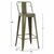 ΣΚΑΜΠΟ BAR ΜΕΤΑΛΛΙΚΟ MELITA ME ΠΛΑΤΗ ΣΕ DARK OLIVE GREEN HM8643.03 43Χ43Χ100εκ. - ΣΚΑΜΠΟ ΜΠΑΡ στο Milonadakis.gr