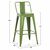 ΣΚΑΜΠΟ ΜΕΣΑΙΟΥ ΥΨΟΥΣ ΜΕΤΑΛΛΙΚΟ MELITA ΣΕ LIGHT OLIVE GREEN HM8574.13 42x42x98 εκ. - ΣΚΑΜΠΟ ΜΠΑΡ στο Milonadakis.gr