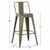 ΣΚΑΜΠΟ ΜΕΣΑΙΟΥ ΥΨΟΥΣ ΜΕΤΑΛΛΙΚΟ MELITA ΣΕ DARK OLIVE GREEN HM8574.03 42x42x98 cm. - ΣΚΑΜΠΟ ΜΠΑΡ στο Milonadakis.gr