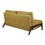 Καναπές 2θέσιος-κρεβάτι Fancy pakoworld ύφασμα σε κίτρινη απόχρωση με μαύρο πόδι 150x92x77εκ - ΚΑΝΑΠΕΔΕΣ-ΣΑΛΟΝΙΑ στο Milonadakis.gr