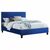 ΚΡΕΒΑΤΙ BECCA ΑΠΟ ΒΕΛΟΥΔΟ ΜΠΛΕ HM553.18 ΓΙΑ ΣΤΡΩΜΑ 150x200 εκ. - ΚΡΕΒΑΤΙΑ στο Milonadakis.gr