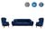 ΣΕΤ ΣΑΛΟΝΙ 3ΤΜΧ BENNINGTON ΜΠΛΕ HM11746.18 - ΚΑΝΑΠΕΔΕΣ-ΣΑΛΟΝΙΑ στο Milonadakis.gr