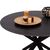 ΤΡΑΠΕΖΙ ΤΡΑΠΕΖΑΡΙΑΣ ΣΤΡΟΓΓΥΛΟ SYNTEC HM9309.01 SINTERED STONE ΜΑΥΡΟ ΜΕΤΑΛΛΙΚΑ ΠΟΔΙΑ Φ115x75Y εκ. - ΤΡΑΠΕΖΙΑ ΚΟΥΖΙΝΑΣ στο Milonadakis.gr