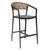 ΣΚΑΜΠΟ ΑΛΟΥΜΙΝΙΟΥ ΜΕ ΜΠΡΑΤΣΑ ΑΝΘΡΑΚΙ PE RATTAN TEXTLINE 56x58x105Y εκ.HM5892.01 - ΣΚΑΜΠΩ στο Milonadakis.gr