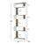 ΒΙΒΛΙΟΘΗΚΗ ΜΕΛΑΜΙΝΗΣ OWLOLIVE GREY ΛΕΥΚΟ 60x19,5x165Yεκ.HM8923.11 - ΒΙΒΛΙΟΘΗΚΕΣ στο Milonadakis.gr