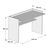 ΓΡΑΦΕΙΟ ΜΕΛΑΜΙΝΗΣ SONAMA ΛΕΥΚΟ 118x58x80Υεκ.HM9227.12 - ΓΡΑΦΕΙΑ στο Milonadakis.gr
