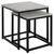 ΖΙΓΚΟΝ GRELAY 2 ΤΕΜ MDF ΟΨΗ ΜΑΡΜΑΡΟΥ & ΜΕΤΑΛΛΟ HM8762.12 45Χ45Χ50εκ. & 37Χ37Χ43 εκ. - ΒΟΗΘΗΤΙΚΑ ΤΡΑΠΕΖΑΚΙΑ στο Milonadakis.gr
