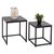 ΖΙΓΚΟΝ GRELAY 2 ΤΕΜ MDF ΟΨΗ ΜΑΡΜΑΡΟΥ & ΜΕΤΑΛΛΟ HM8762.13 45Χ45Χ50εκ. & 37Χ37Χ43 εκ. - ΒΟΗΘΗΤΙΚΑ ΤΡΑΠΕΖΑΚΙΑ στο Milonadakis.gr