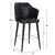 ΣΚΑΜΠΟ BAR ΕΠΑΓΓΕΛΜΑΤΙΚΟ ALONZO HM9281.14 Τ.NUBUCK ΜΑΥΡΟ ΞΥΛΙΝΟ 50x62x108,5Υεκ. - ΣΚΑΜΠΟ ΜΠΑΡ στο Milonadakis.gr