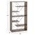 ΒΙΒΛΙΟΘΗΚΗ TARS HM2240.13 OLIVE GREY ΜΕΛΑΜΙΝΗ-ΜΑΥΡΕΣ ΜΕΤΑΛΛΙΚΕΣ ΒΕΡΓΕΣ 84x24x157Yεκ. - ΒΙΒΛΙΟΘΗΚΕΣ στο Milonadakis.gr