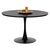 ΤΡΑΠΕΖΙ ΤΡΑΠΕΖΑΡΙΑΣ ROLLO HM9422.02 ΣΤΡΟΓΓΥΛΟ BLACK MARBLE Φ120x74Yεκ. - ΤΡΑΠΕΖΙΑ ΚΟΥΖΙΝΑΣ στο Milonadakis.gr
