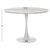 ΤΡΑΠΕΖΙ ΤΡΑΠΕΖΑΡΙΑΣ ROLLO HM9422.01 ΣΤΡΟΓΓΥΛΟ WHITE MARBLE Φ120x74Yεκ. - ΤΡΑΠΕΖΙΑ ΚΟΥΖΙΝΑΣ στο Milonadakis.gr
