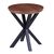 ΒΟΗΘΗΤΙΚΟ ΤΡΑΠΕΖΑΚΙ ΣΤΡΟΓΓΥΛΟ HM9473.02 MDF ΜΕ ΚΑΠΛΑΜΑ ΑΠΟ ΞΥΛΟ ΚΑΡΥΔΙΑΣ Φ50x55Yεκ. - ΒΟΗΘΗΤΙΚΑ ΤΡΑΠΕΖΑΚΙΑ στο Milonadakis.gr