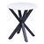 ΒΟΗΘΗΤΙΚΟ ΤΡΑΠΕΖΑΚΙ ΣΤΡΟΓΓΥΛΟ HM9473.06 WHITE MARBLE ΕΠΙΦΑΝΕΙΑ ΜΑΥΡΗ ΒΑΣΗ Φ50x55Υεκ. - ΒΟΗΘΗΤΙΚΑ ΤΡΑΠΕΖΑΚΙΑ στο Milonadakis.gr