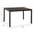 ΤΡΑΠΕΖΙ ΤΡΑΠΕΖΑΡΙΑΣ GOOSE HM9532 MDF ΚΑΡΥΔΙ-ΜΑΥΡΟ ΜΕΤΑΛΛΟ 120X80Χ75Yεκ. - ΤΡΑΠΕΖΙΑ ΚΟΥΖΙΝΑΣ στο Milonadakis.gr