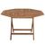 ΤΡΑΠΕΖΙ ΠΟΛΥΓΩΝΟ KENDALL ΠΤΥΣΣΟΜΕΝΟ HM9545 TEAK ΣΕ ΦΥΣΙΚΟ ΧΡΩΜΑ 120x120x75Yεκ. - ΤΡΑΠΕΖΙΑ ΕΞ. ΧΩΡΟΥ στο Milonadakis.gr