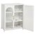 ΜΕΤΑΛΛΙΚΟ ΝΤΟΥΛΑΠΙ ΒΙΤΡΙΝΑ CARIL HM9571.02 ΛΕΥΚΟ 80x37-40x102Yεκ. - ΒΙΤΡΙΝΕΣ στο Milonadakis.gr