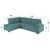 ΚΑΝΑΠΕΣ ΚΡΕΒΑΤΙ JADE HM3144.04L ΑΡΙΣΤΕΡΗ ΓΩΝΙΑ ΒΕΡΑΜΑΝ ΒΕΛΟΥΔΟ 250x80-180x73-88Υεκ. - ΚΑΝΑΠΕΔΕΣ-ΣΑΛΟΝΙΑ στο Milonadakis.gr