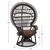 ΠΟΛΥΘΡΟΝΑ ROYAL PEACOCK HM9342.03 RATTAN ΜΑΥΡΟ-ΜΑΞΙΛΑΡΙ ΚΑΦΕ 114x72x150Yεκ. - ΚΑΡΕΚΛΕΣ - ΠΟΛΥΘΡΟΝΕΣ στο Milonadakis.gr