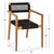 ΠΟΛΥΘΡΟΝΑ CHARLOTTE HM9637.02 ΞΥΛΟ TEAK ΦΥΣΙΚΟ & ΜΑΥΡΟ ΣΧΟΙΝΙ 59x54x83Y εκ. - ΚΑΡΕΚΛΕΣ - ΠΟΛΥΘΡΟΝΕΣ ΕΣ. στο Milonadakis.gr