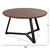 ΤΡΑΠΕΖΙ ΣΑΛΟΝΙΟΥ ΣΤΡΟΓΓΥΛΟ HM9586.04 MDF WALNUT-ΜΑΥΡΗ ΣΑΓΡΕ ΒΑΣΗ Φ80x42Υεκ. - ΤΡΑΠΕΖΑΚΙΑ ΣΑΛΟΝΙΟΥ στο Milonadakis.gr