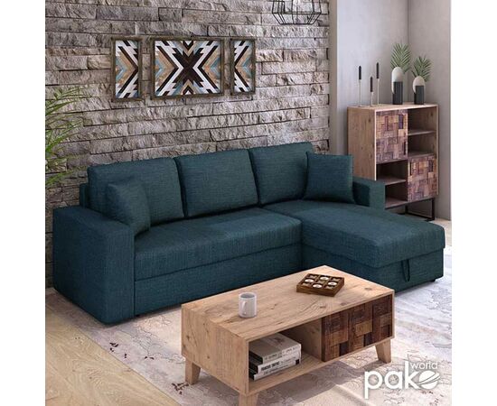 Γωνιακός καναπές κρεβάτι Marvel pakoworld αναστρέψιμος με αποθηκευτικό χώρο μπλε ύφασμα - ΚΑΝΑΠΕΔΕΣ-ΣΑΛΟΝΙΑ στο Milonadakis.gr