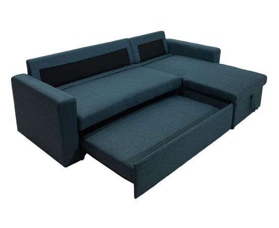 Γωνιακός καναπές κρεβάτι Marvel pakoworld αναστρέψιμος με αποθηκευτικό χώρο μπλε ύφασμα - ΚΑΝΑΠΕΔΕΣ-ΣΑΛΟΝΙΑ στο Milonadakis.gr