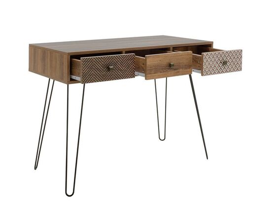Κονσόλα Boho pakoworld καρυδί με μεταλλικά πόδια 100x50,5x74,5εκ - ΣΥΡΤΑΡΙΕΡΕΣ - ΤΟΥΑΛΕΤΕΣ στο Milonadakis.gr
